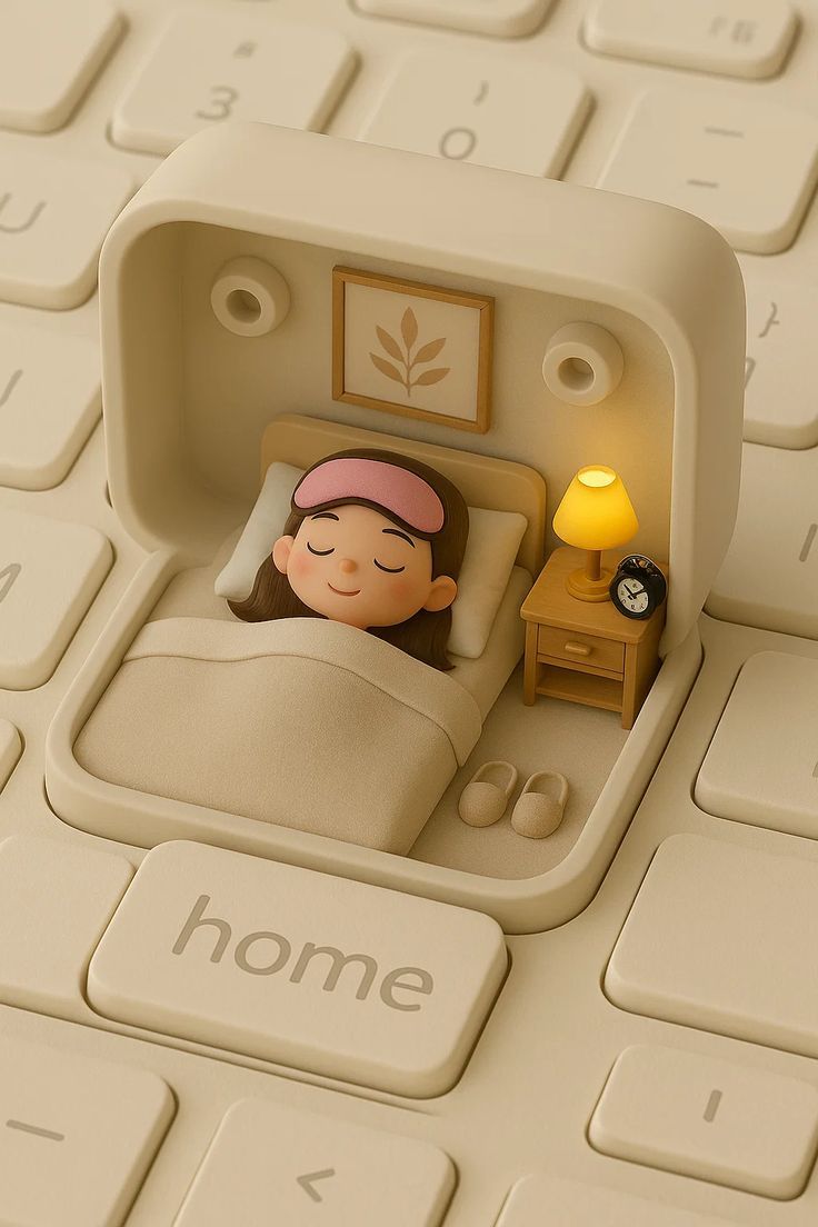 Cozy miniature bedroom inside a Home key